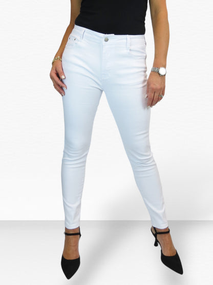 Women's Skinny White Push Up Jeans