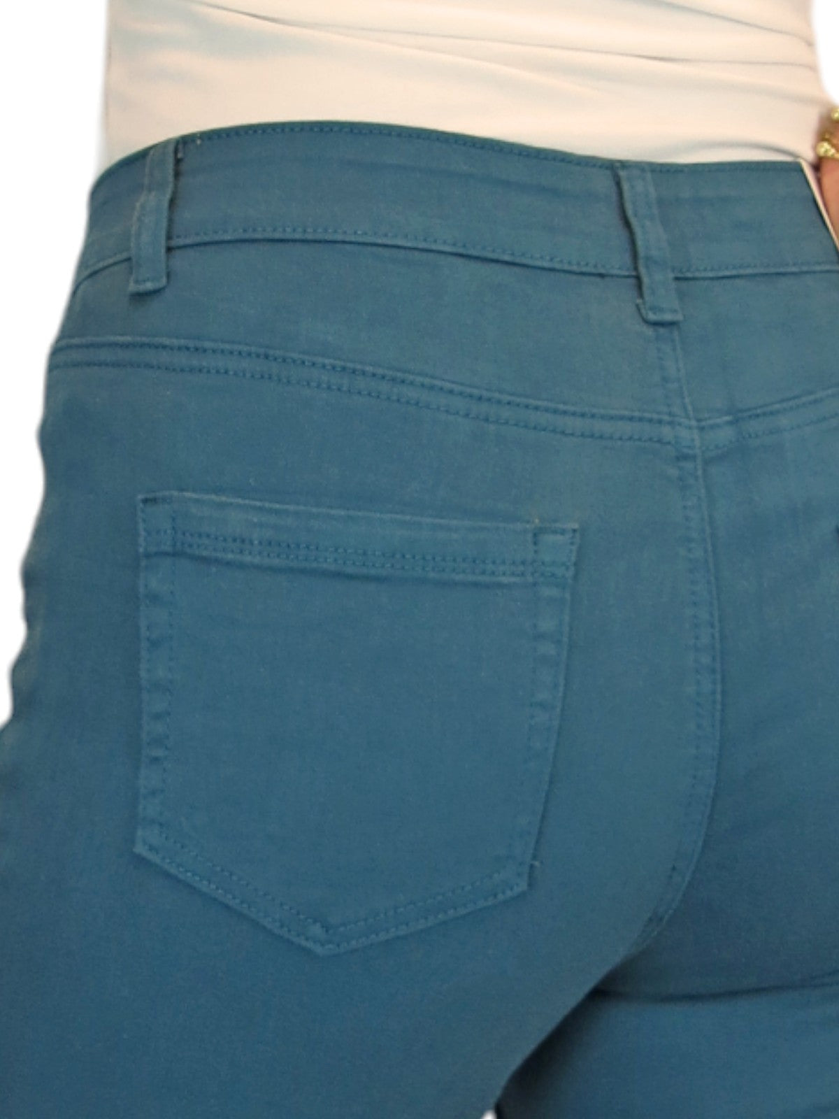 Women's Slim Leg Stretch Cotton Twill Jeans Teal