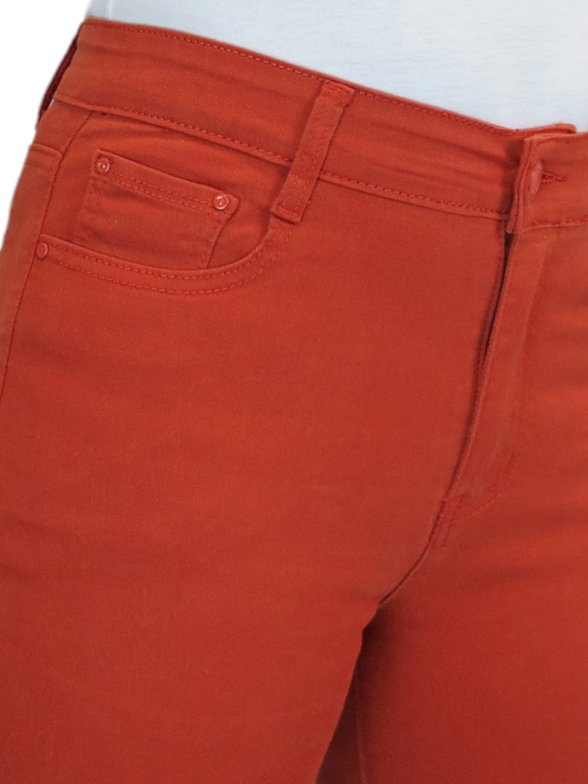 Women's Slim Leg Stretch Cotton Twill Jeans Burnt Orange