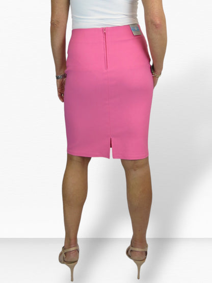 Stretch Bodycon Pencil Skirt Hot Pink