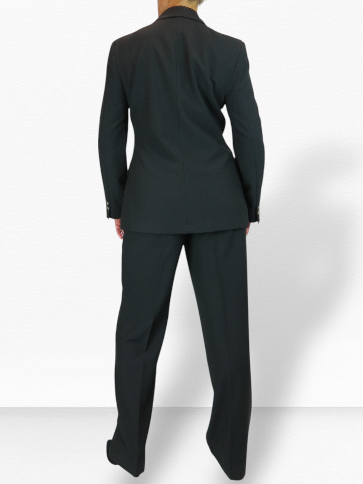 2 Piece Trouser Suit Black