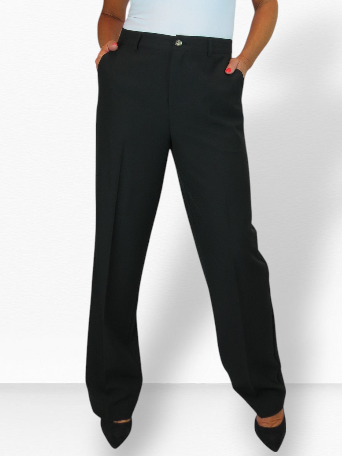 2 Piece Trouser Suit Black