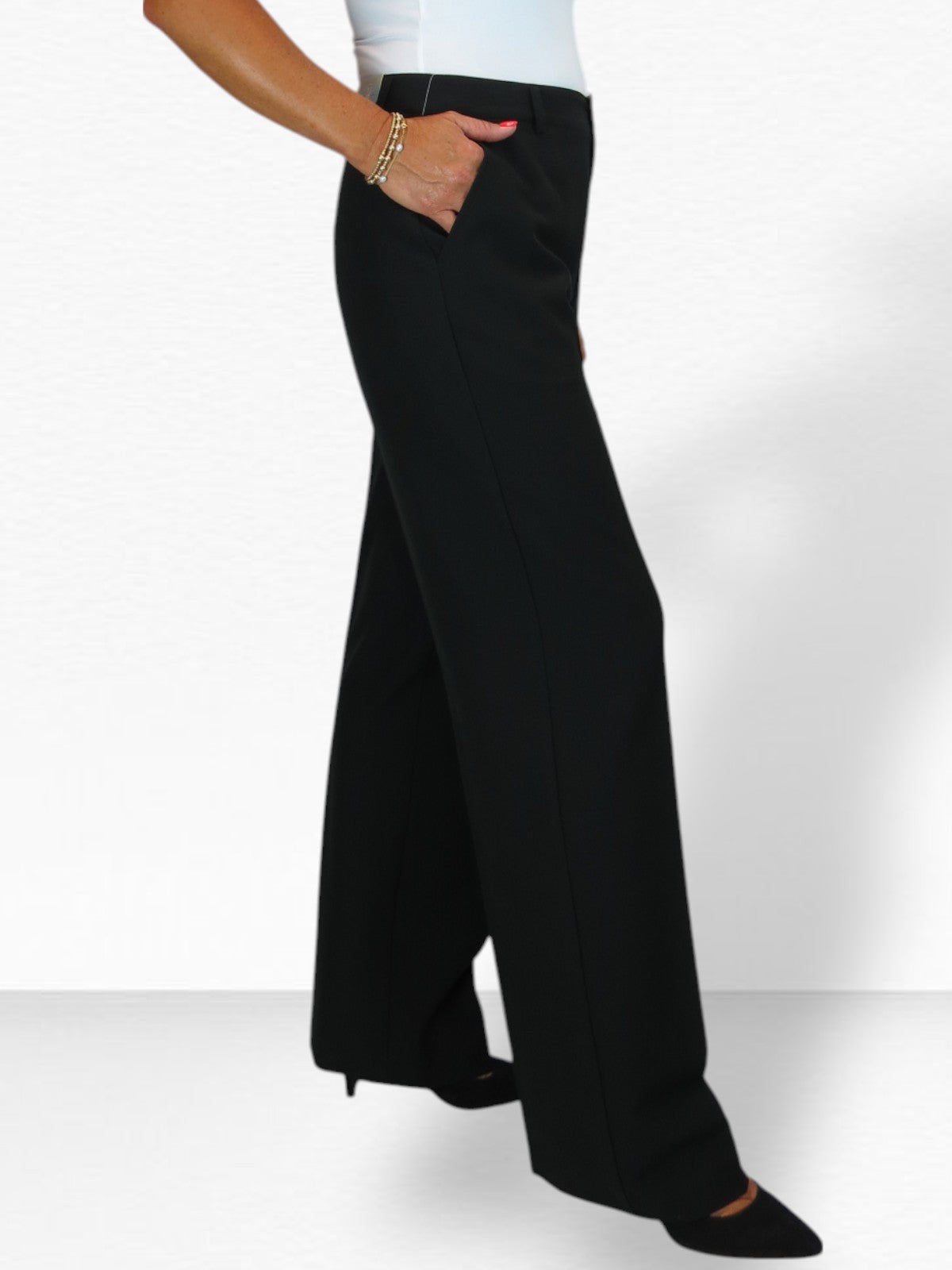 2 Piece Trouser Suit Black