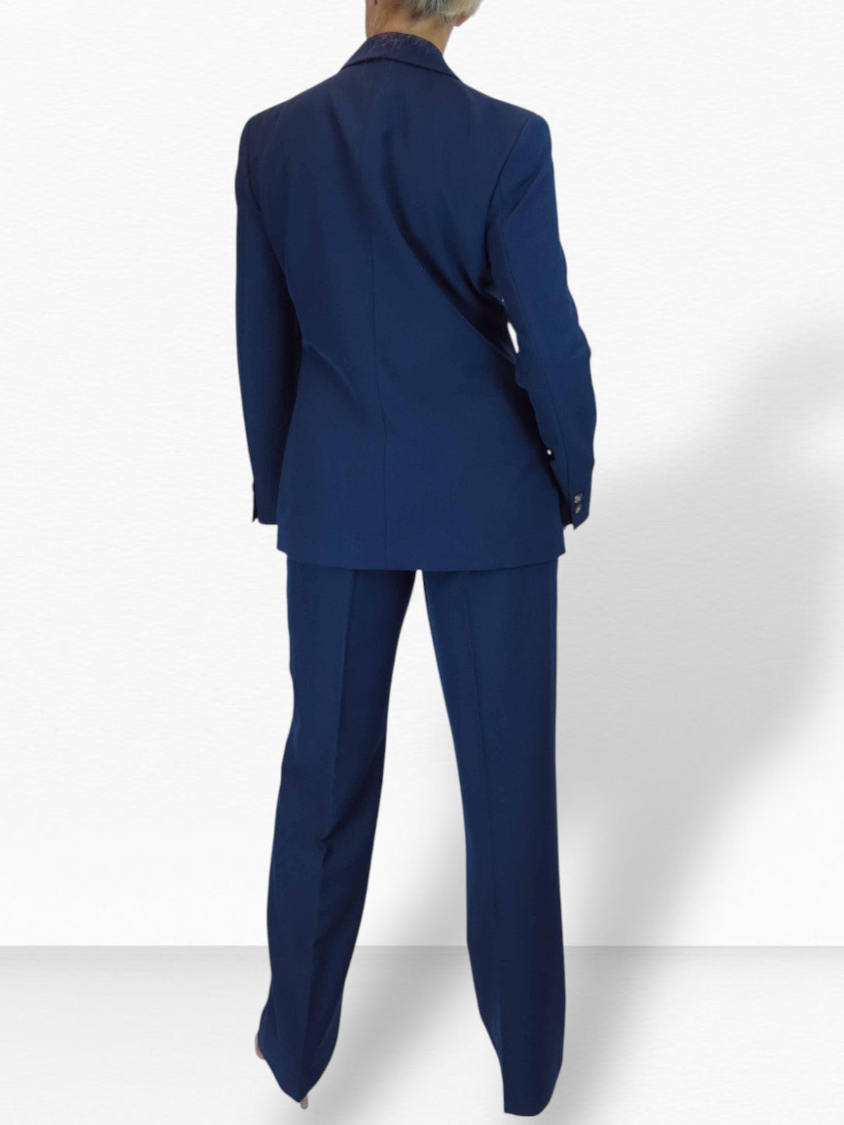 2 Piece Trouser Suit Navy Blue
