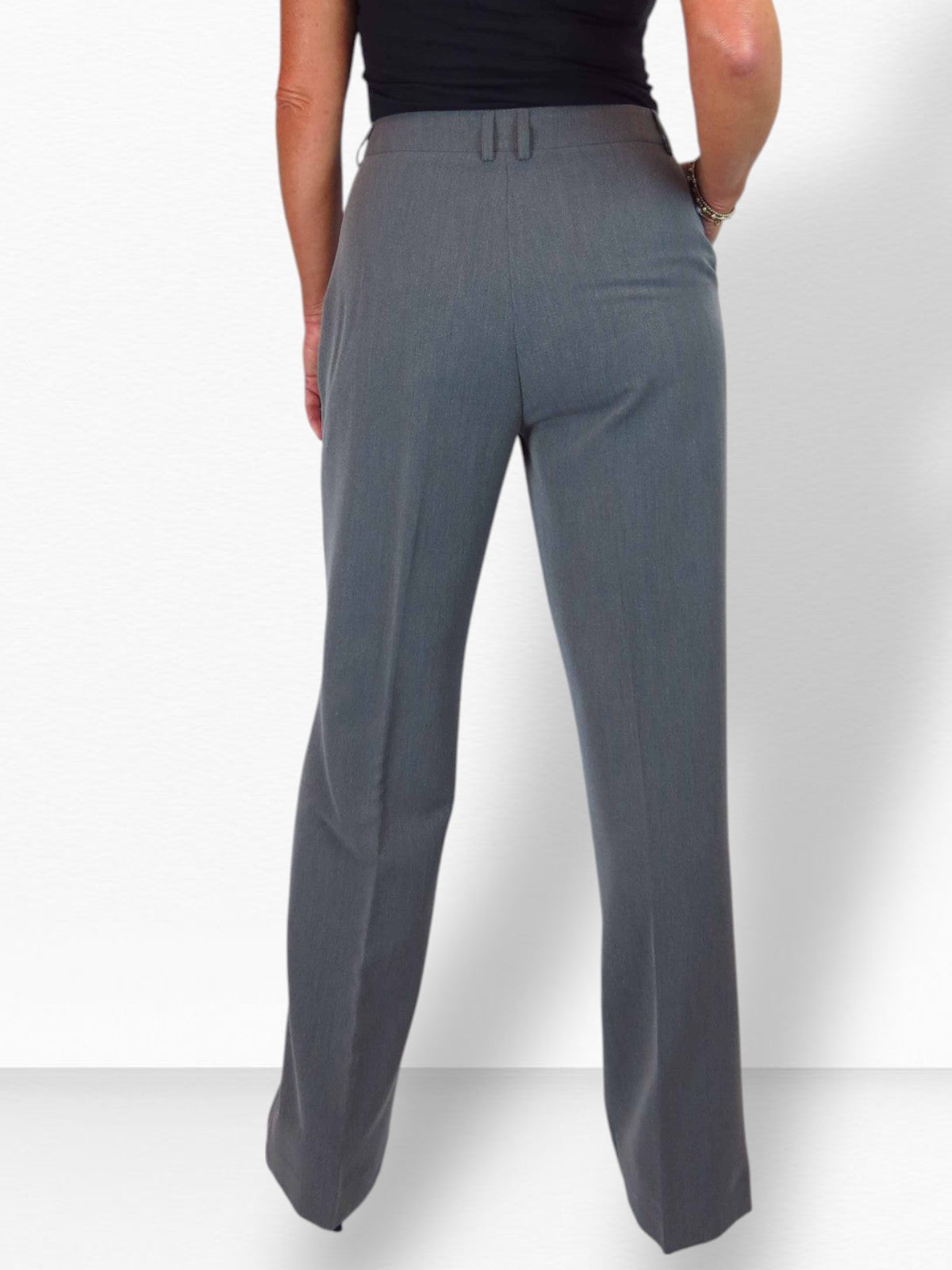 2 Piece Trouser Suit Marl Grey