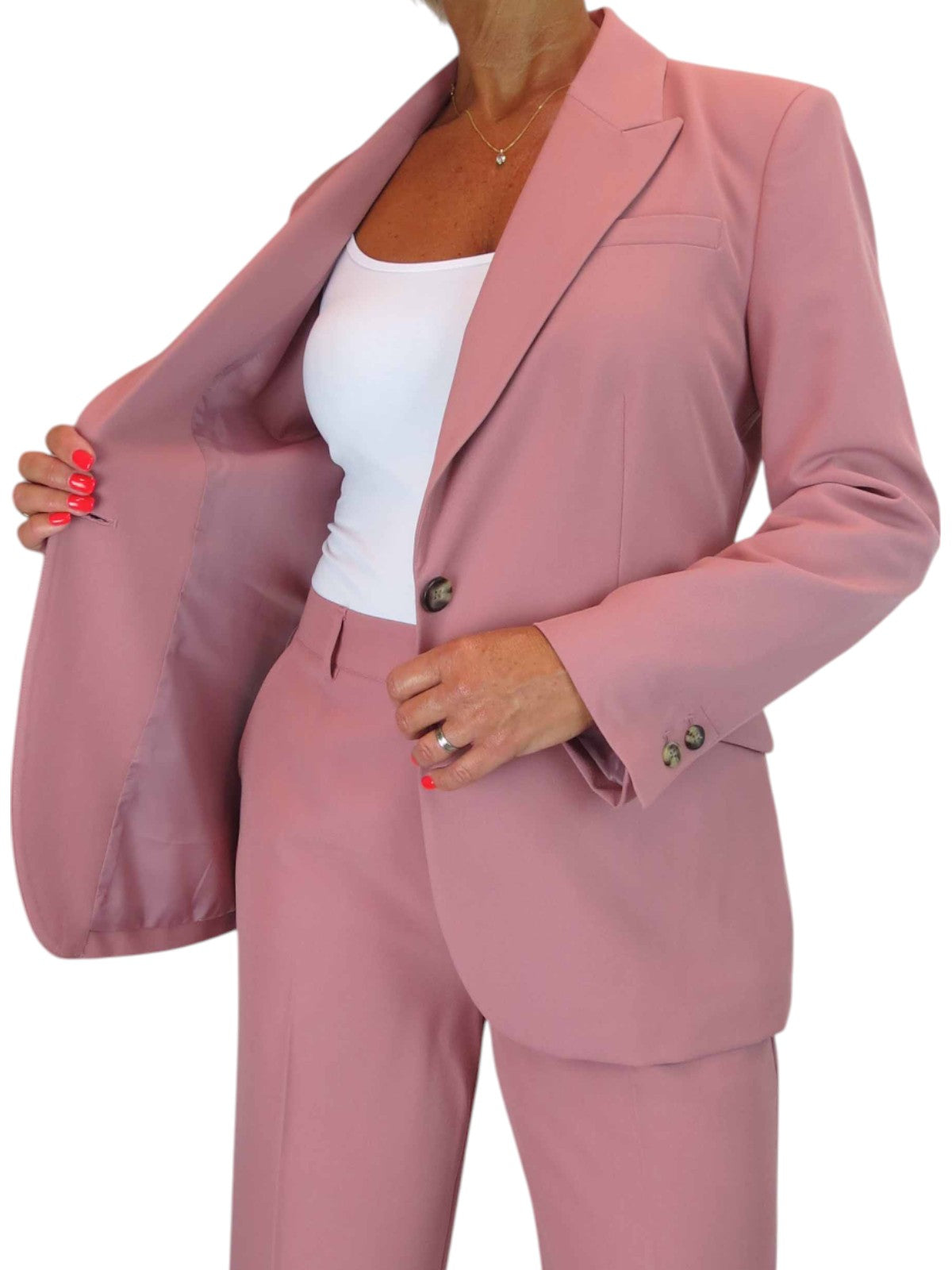 2 Piece Trouser Suit Pink
