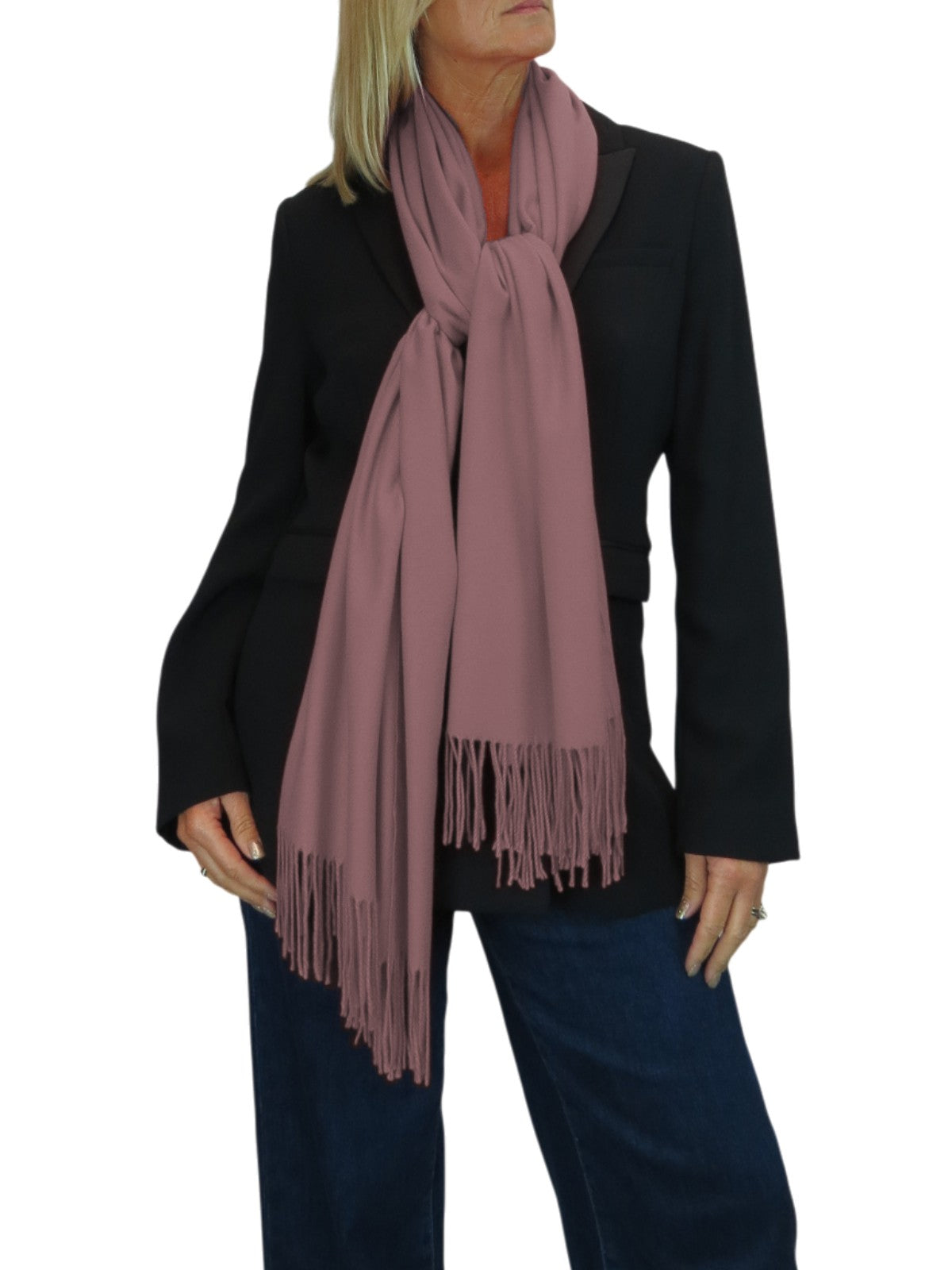 Wool Blend Pashmina Scarf Lavender
