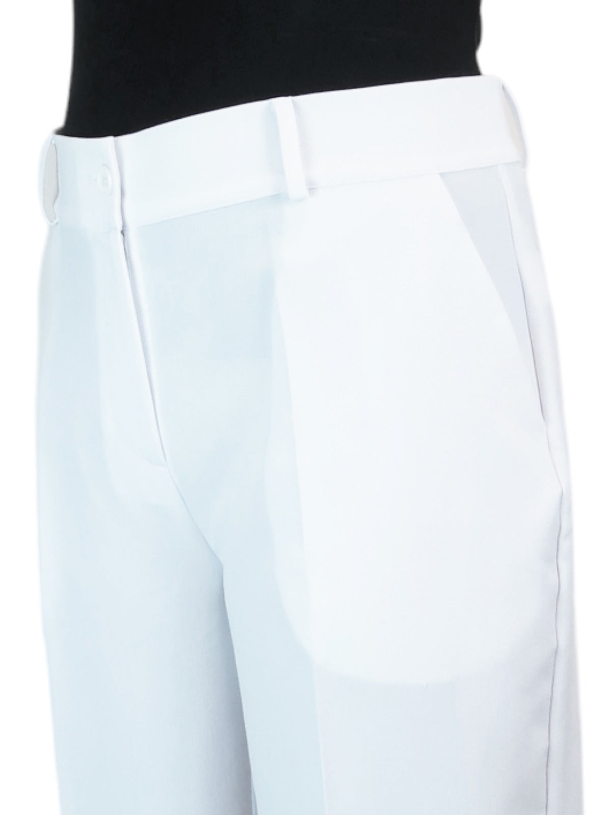 Ladies Smart Tailored Shorts White