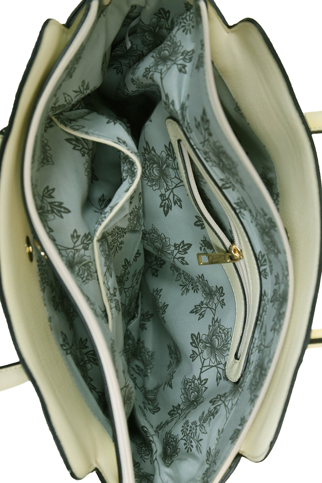 Light Beige Studded Tote Bag Beige