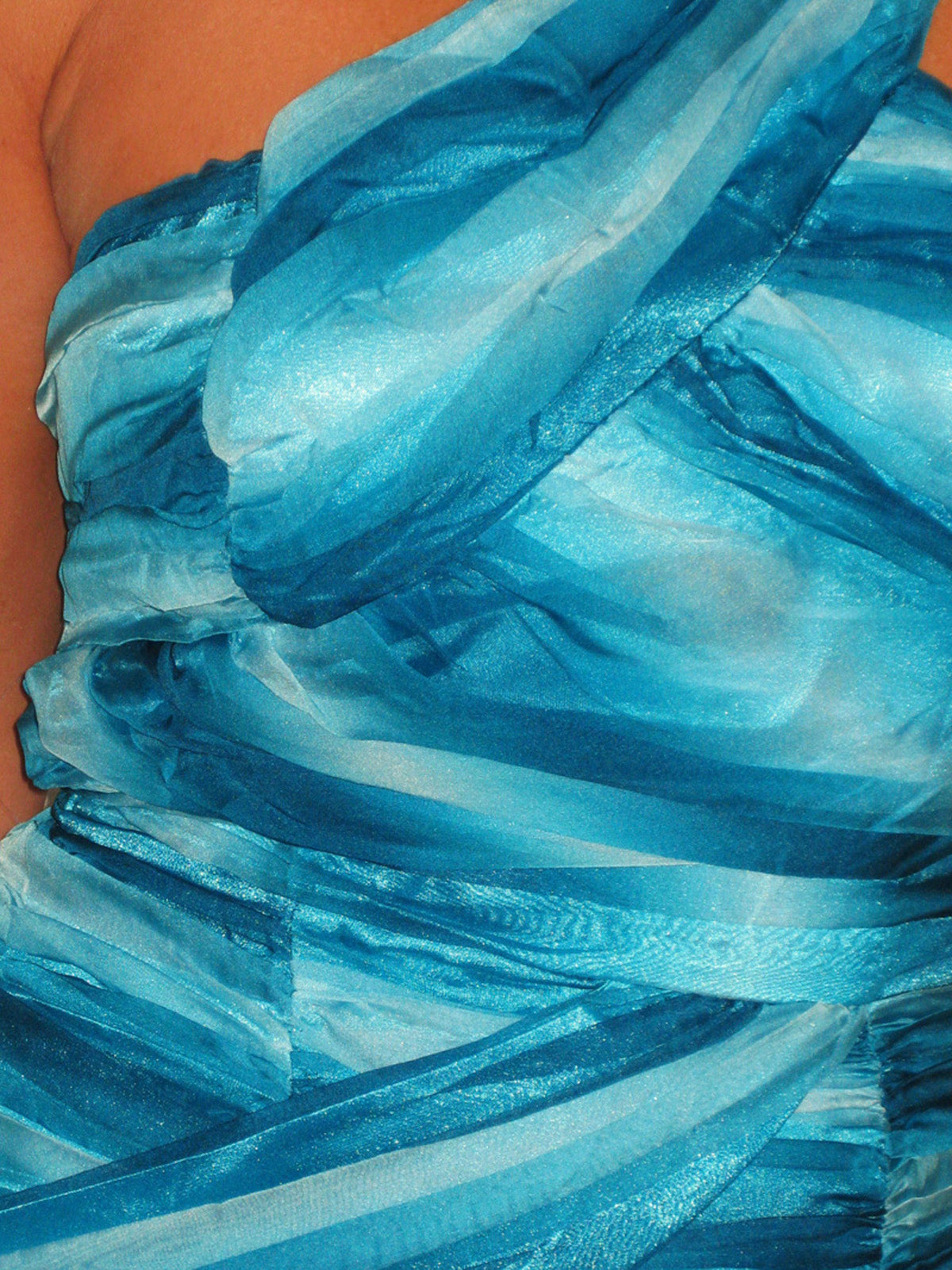 Chiffon Bodycon Mini Dress Blue