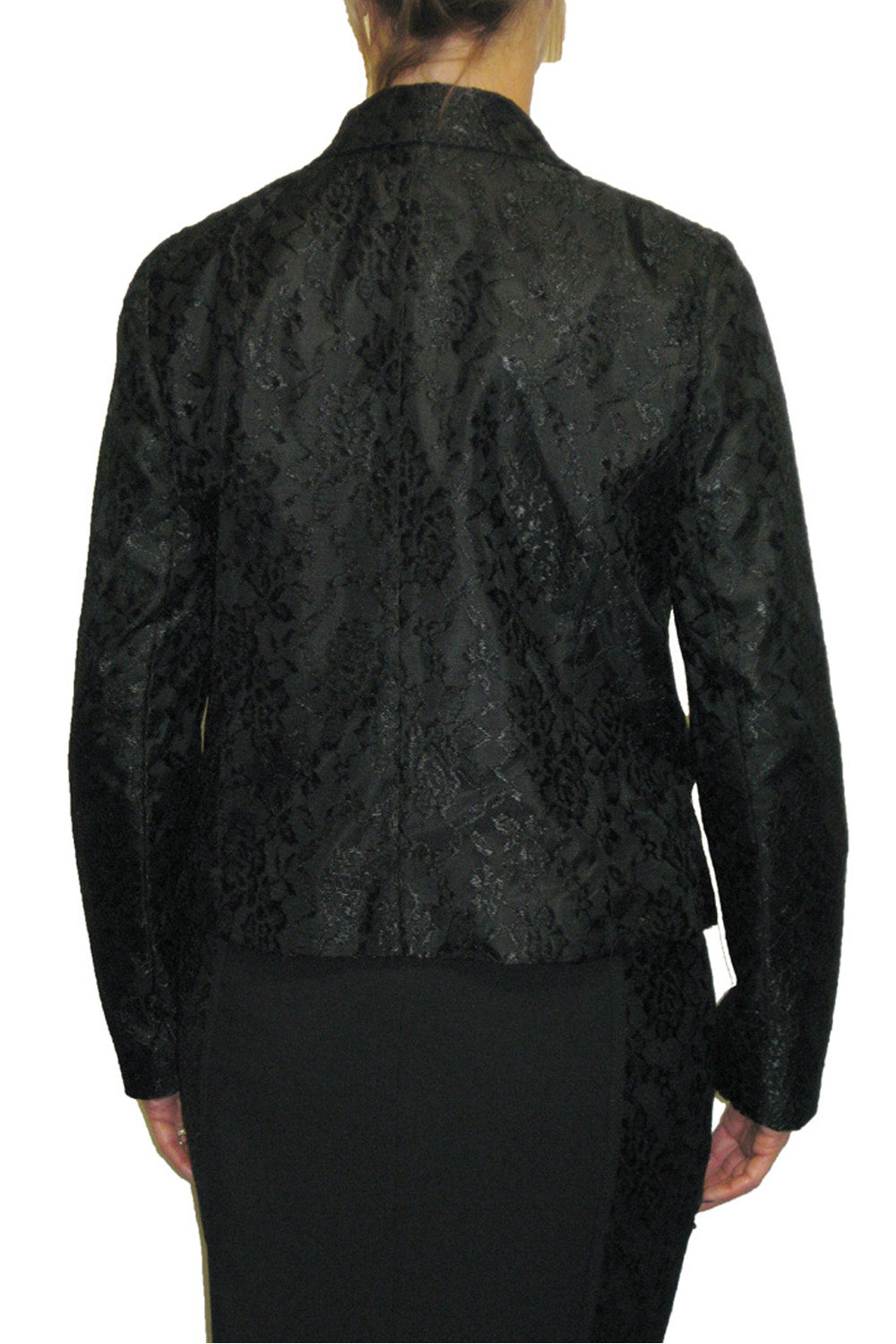 Black Lace Bolero Smart Pencil Skirt Suit