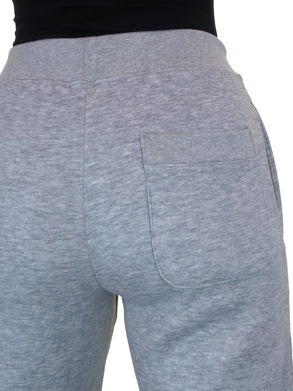 Soft Fleece Back Hooded Tracksuit Set Marl Grey