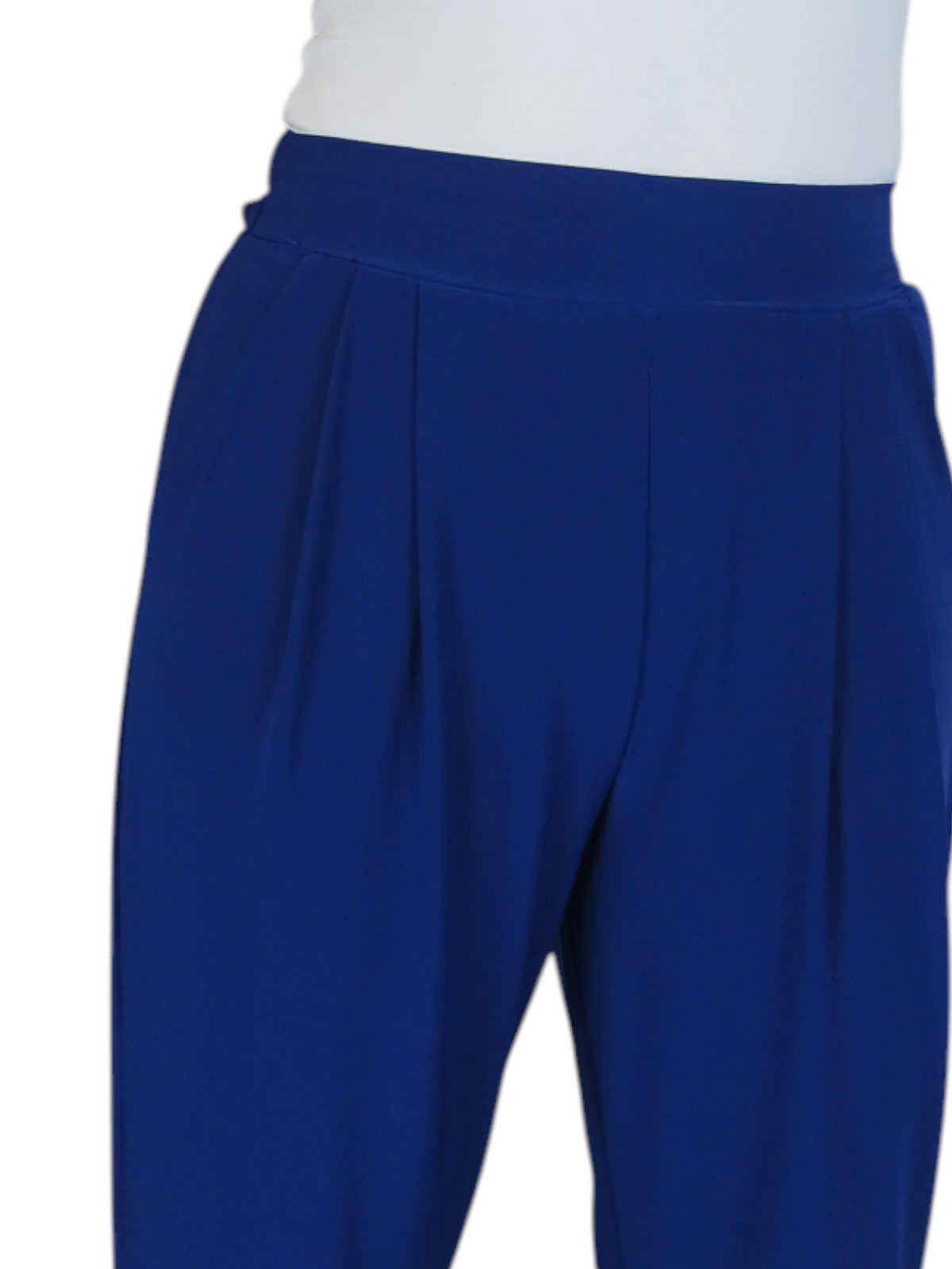 Women's Smart Work Elasticated Waist Trousers Royal Blue