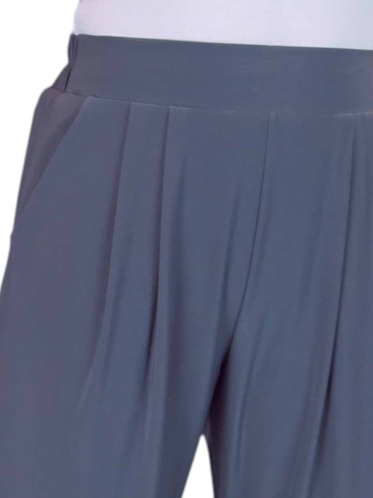 Women's Smart Work Elasticated Waist Trousers Grey