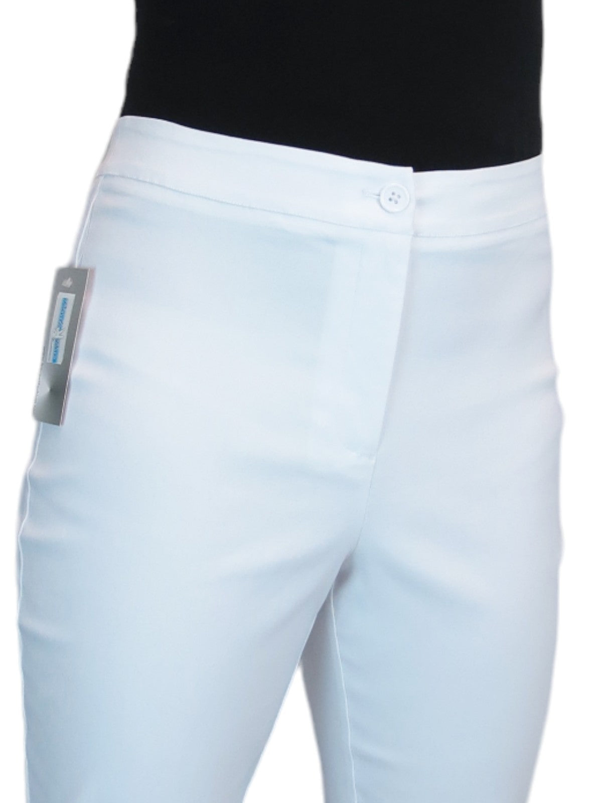 Women's Cropped 3/4 Length Capri Trousers White