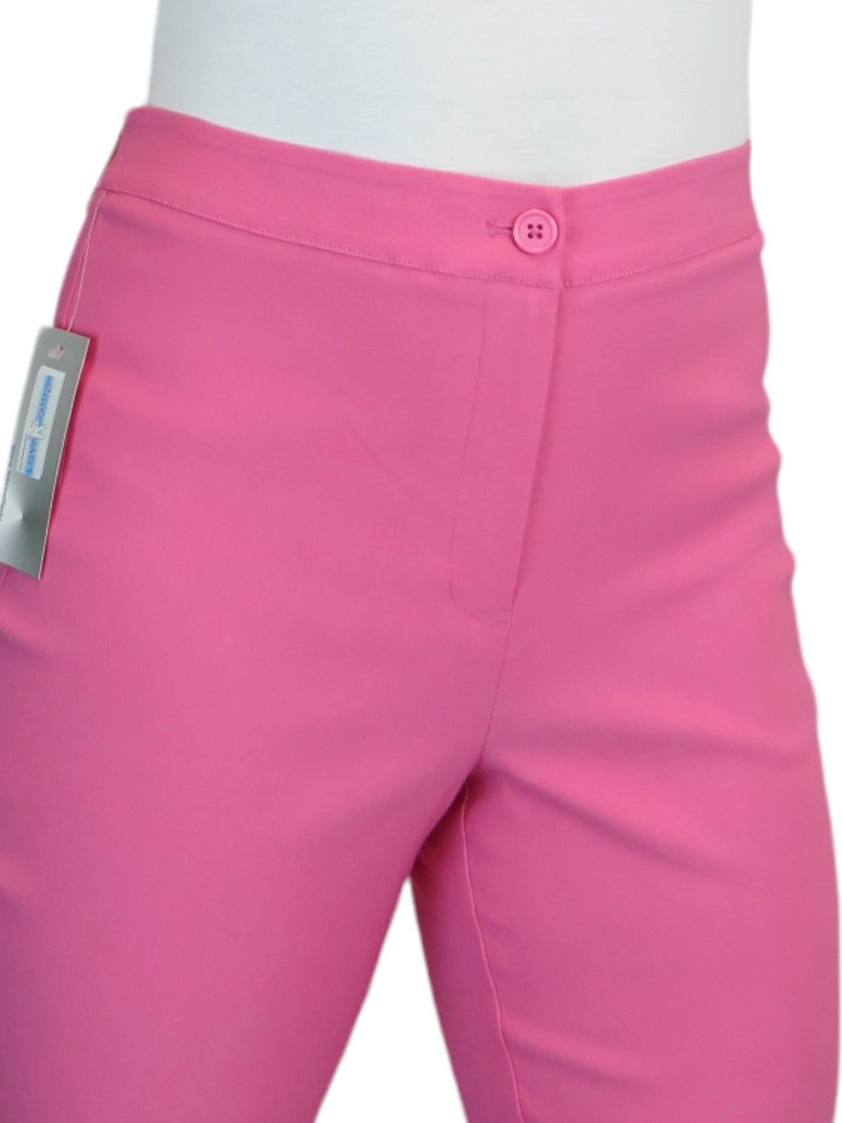 Women's Cropped 3/4 Length Capri Trousers Hot Pink