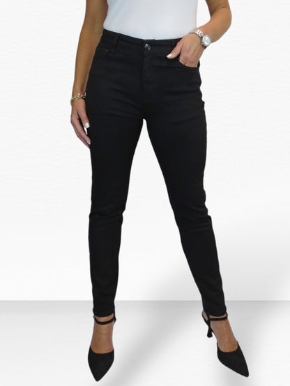 Women's Slim Leg Stretch Cotton Twill Jeans Black