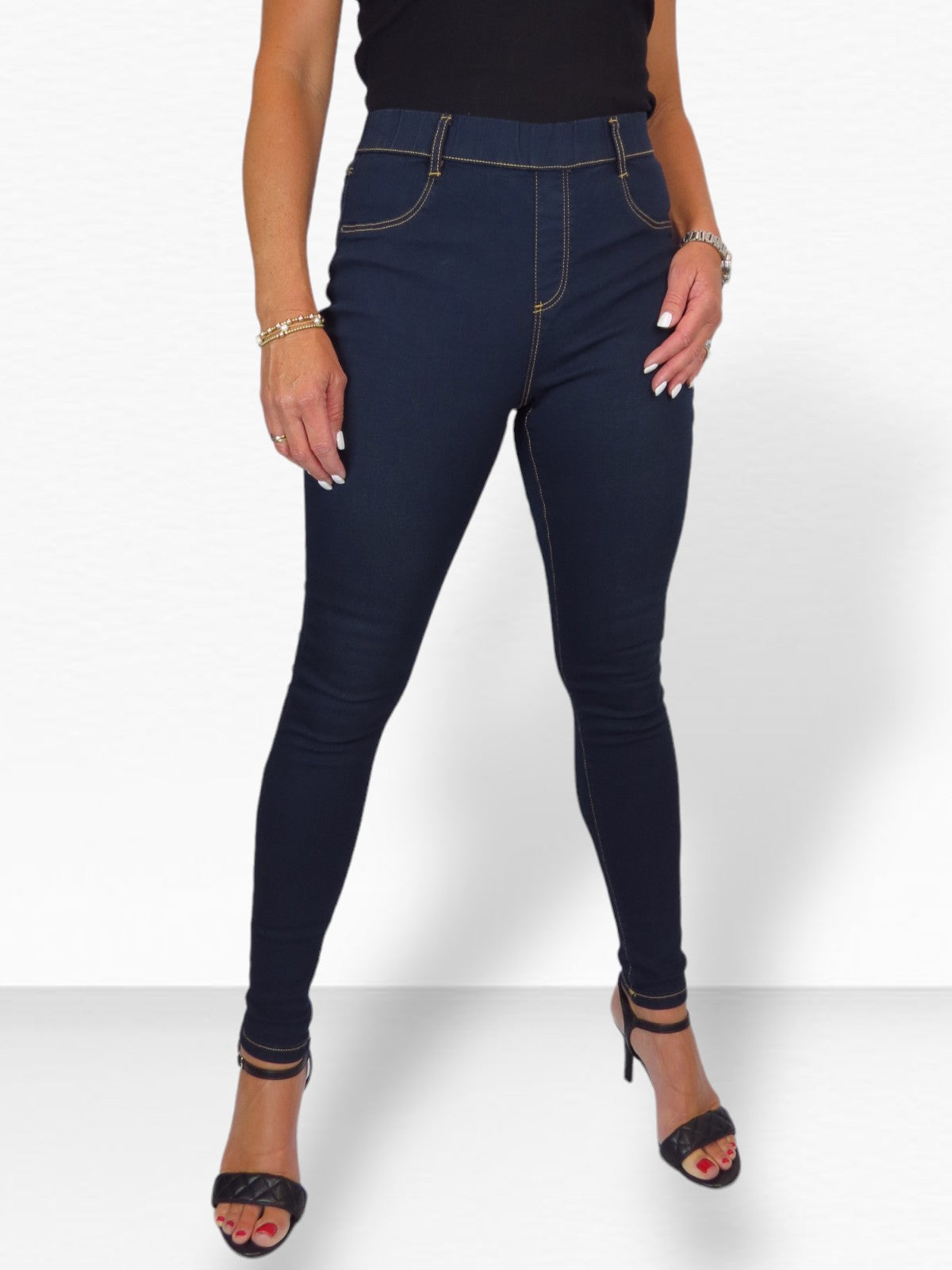 Women's Super Skinny Fit Pull On Denim Jeggings
