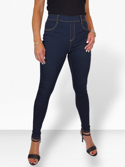 Women's Super Skinny Fit Pull On Denim Jeggings