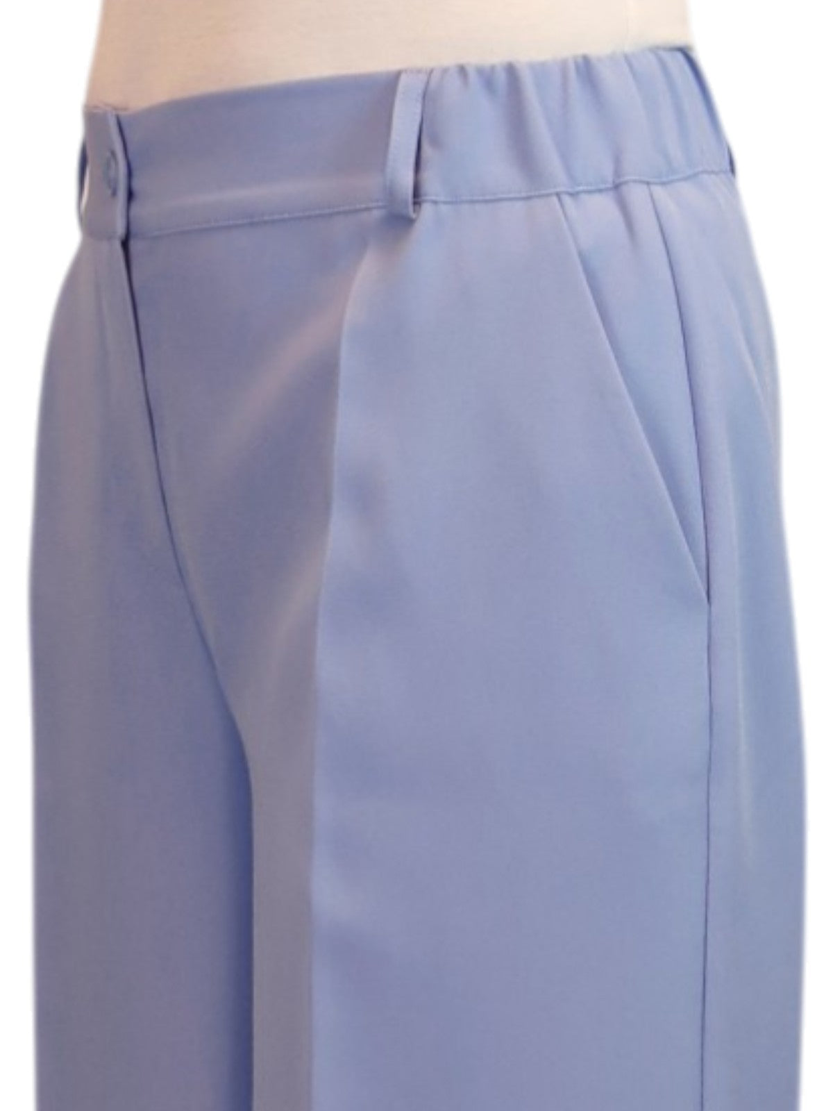 Wide Leg Cropped Tailored Trousers Smart Lilac