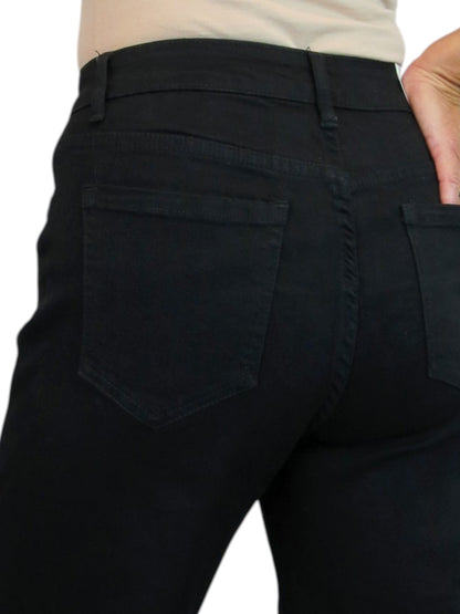 Womens Wide Straight Leg Jeans Black