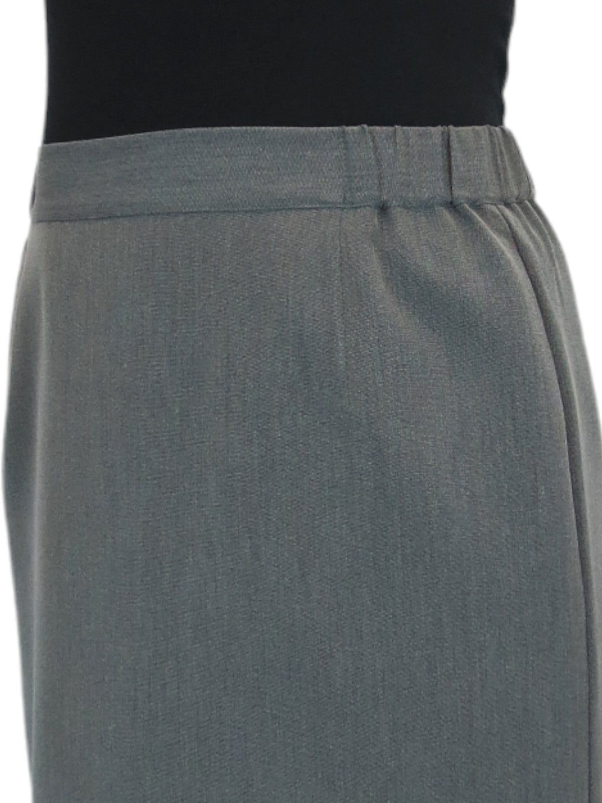 Women's Smart Elasticated Waist Pencil Skirt Marl Grey