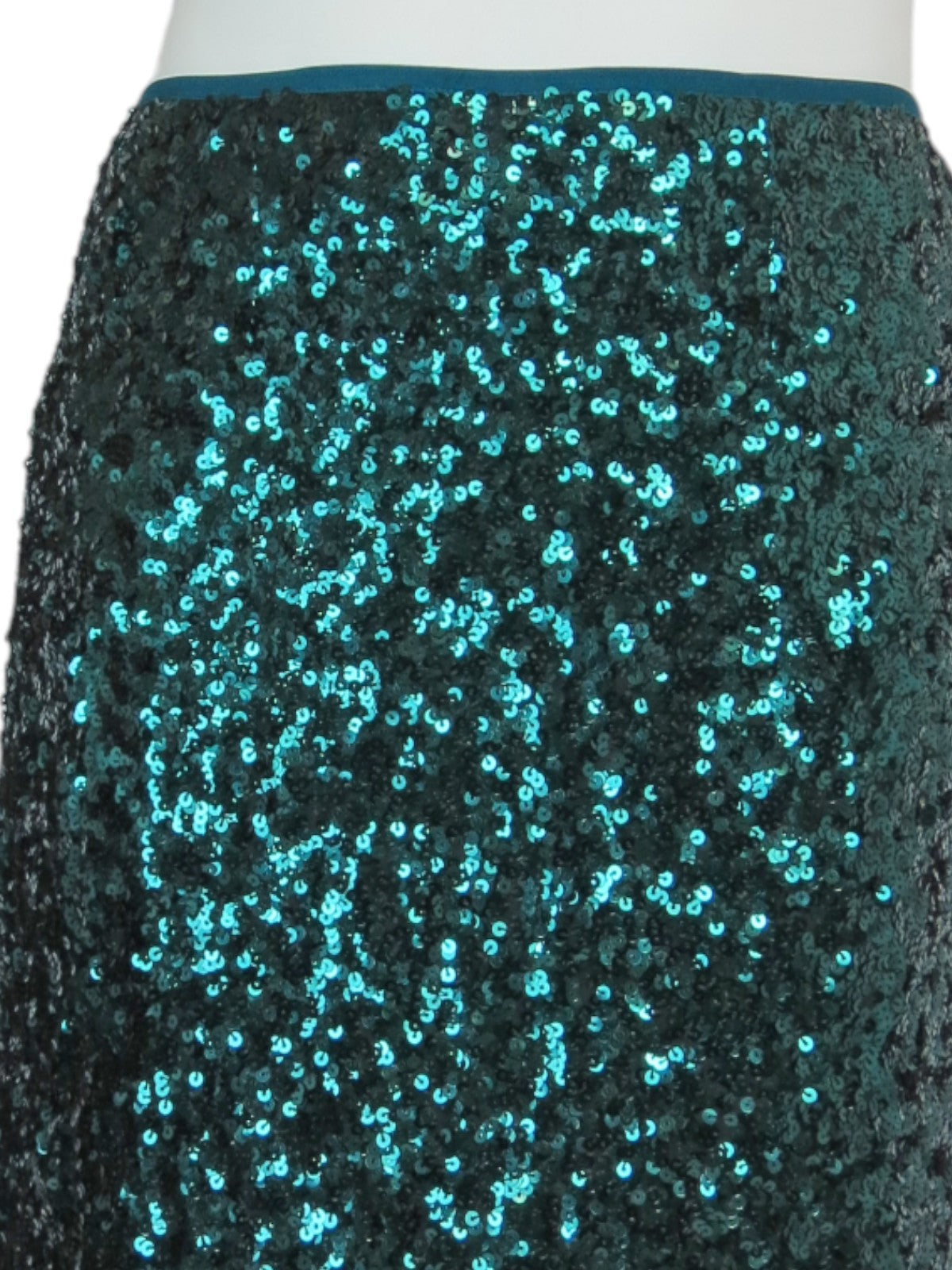 Women's Sequin Maxi Skirt With Side Slit Dark Green – Icecoolfashion