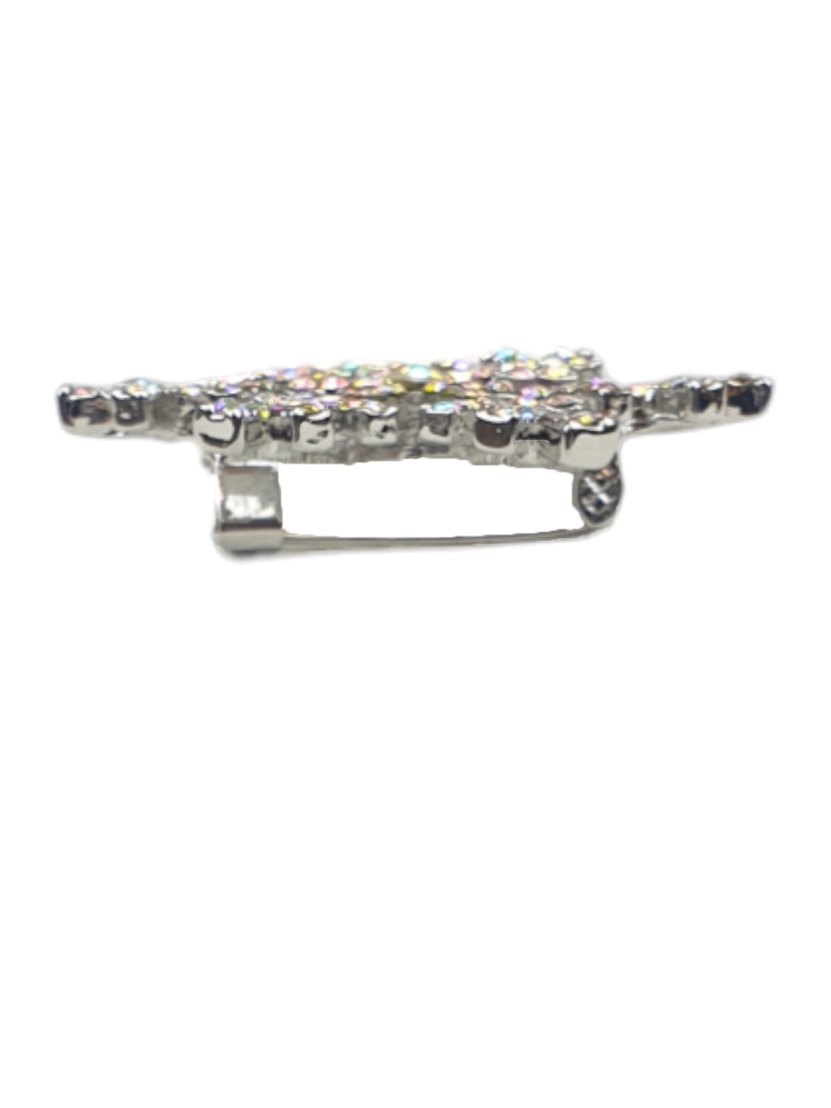 Diamante Winter Snowflake Brooch Silver