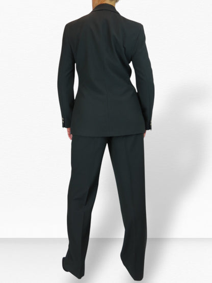 2 Piece Trouser Suit Black