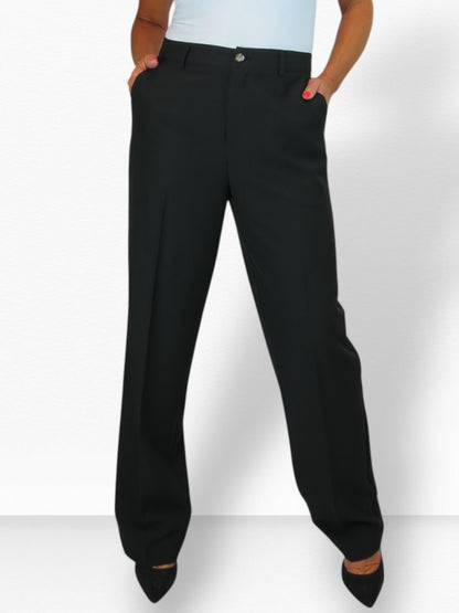 2 Piece Trouser Suit Black