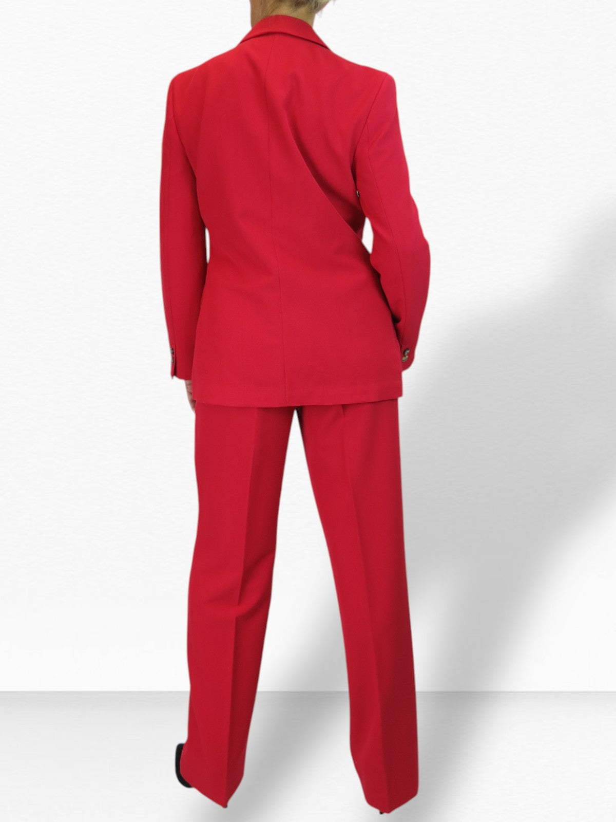 2 Piece Trouser Suit Red