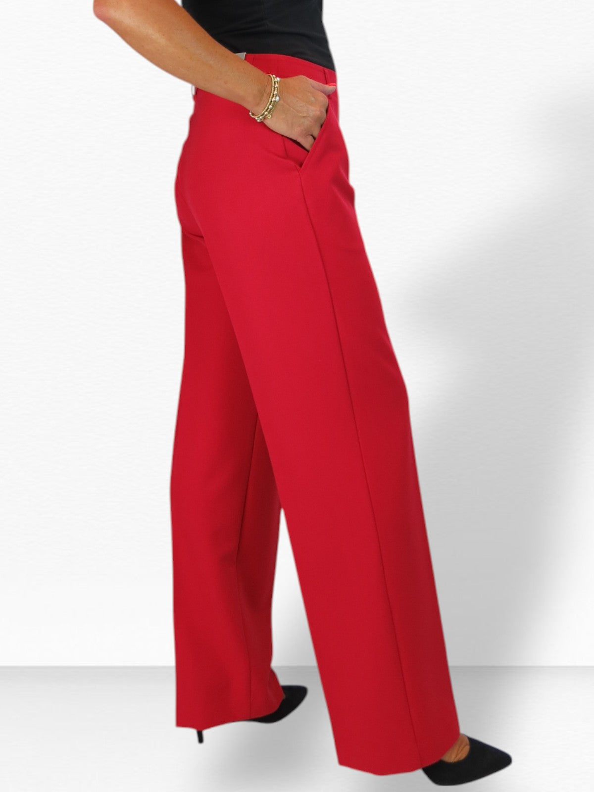 2 Piece Trouser Suit Red