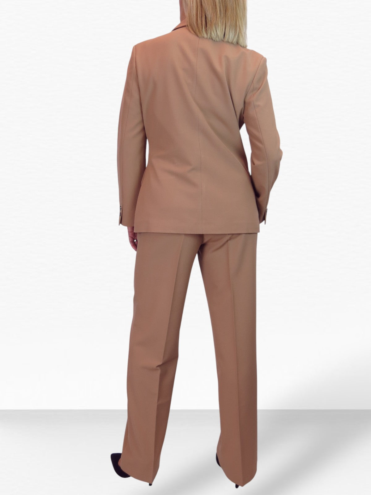 Smart 2 Piece Trouser Suit Tan