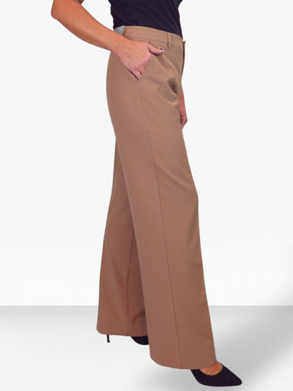 Smart 2 Piece Trouser Suit Tan
