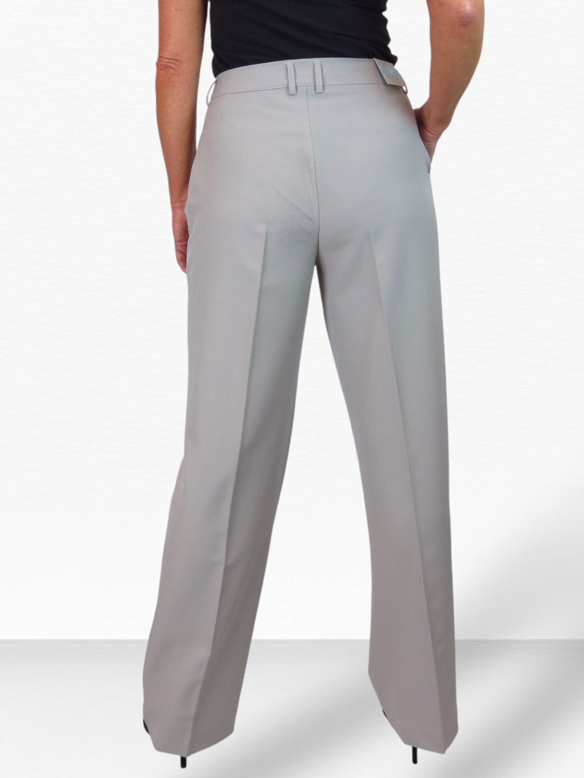 Smart 2 Piece Trouser Suit Silver Grey