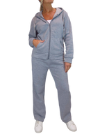 2 Piece Fleece Tracksuit Set Grey