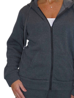 2 Piece Fleece Tracksuit Set Dark Grey
