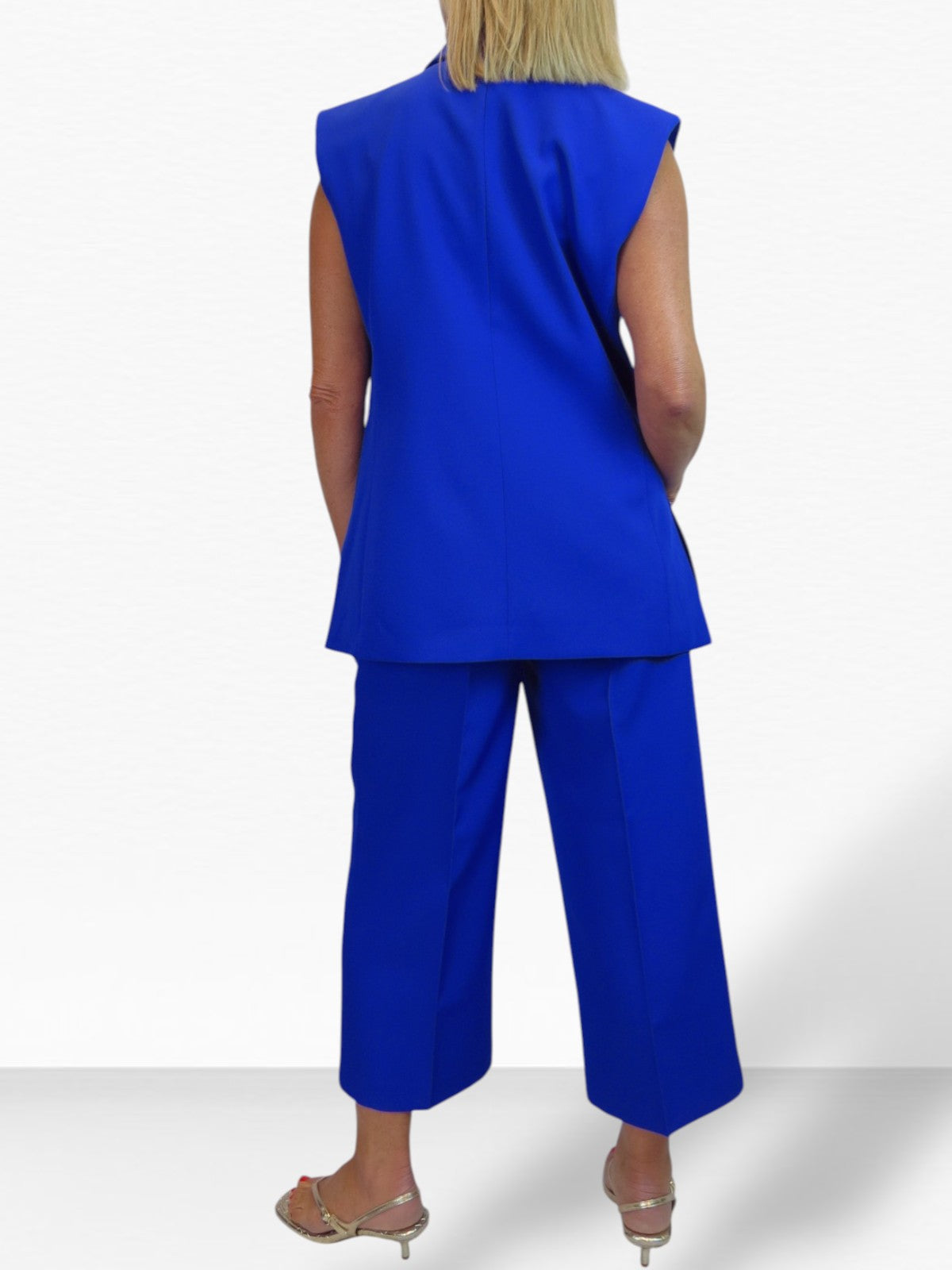 2 Piece Waistcoat and Trouser Suit Royal Blue