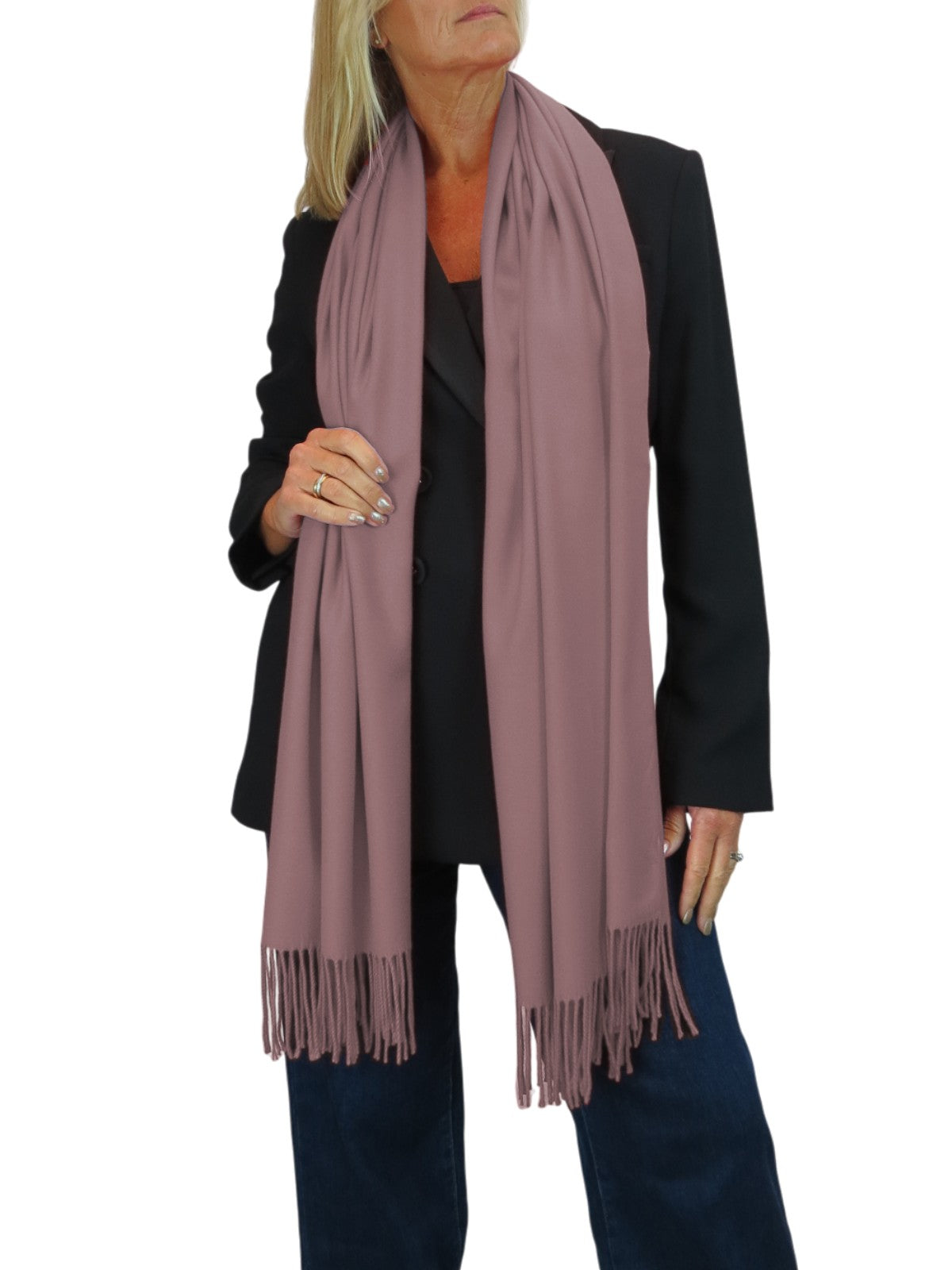 Wool Blend Pashmina Scarf Lavender
