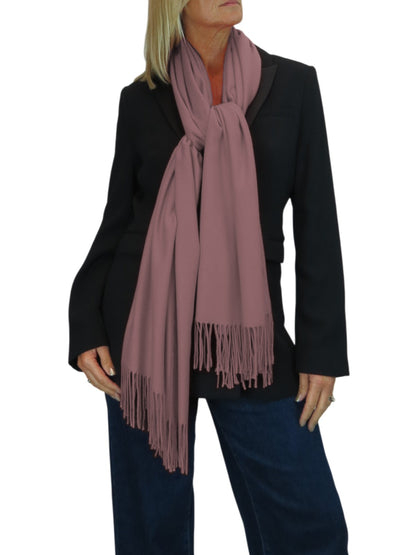 Wool Blend Pashmina Scarf Lavender