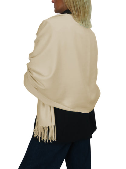 Wool Blend Pashmina Scarf Sand