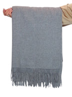 Cashmere Blend Pashmina Shawl Oversized Scarf Grey