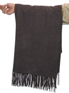 Cashmere Blend Pashmina Shawl Oversized Scarf Brown