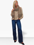 Cashmere Blend Pashmina Shawl Oversized Scarf Taupe