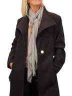 Lightweight Crinkle Scarf Two Tone Shawl Wrap Oatmeal