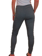 Ladies Skinny Fit Low Rise Stretch Trouser Grey