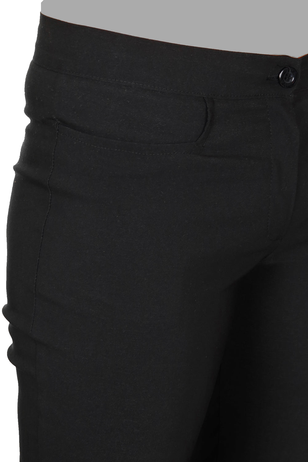 Ladies Straight Leg Office Trouser Black