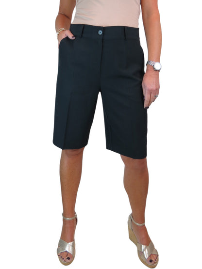 Ladies Smart Tailored Shorts Black