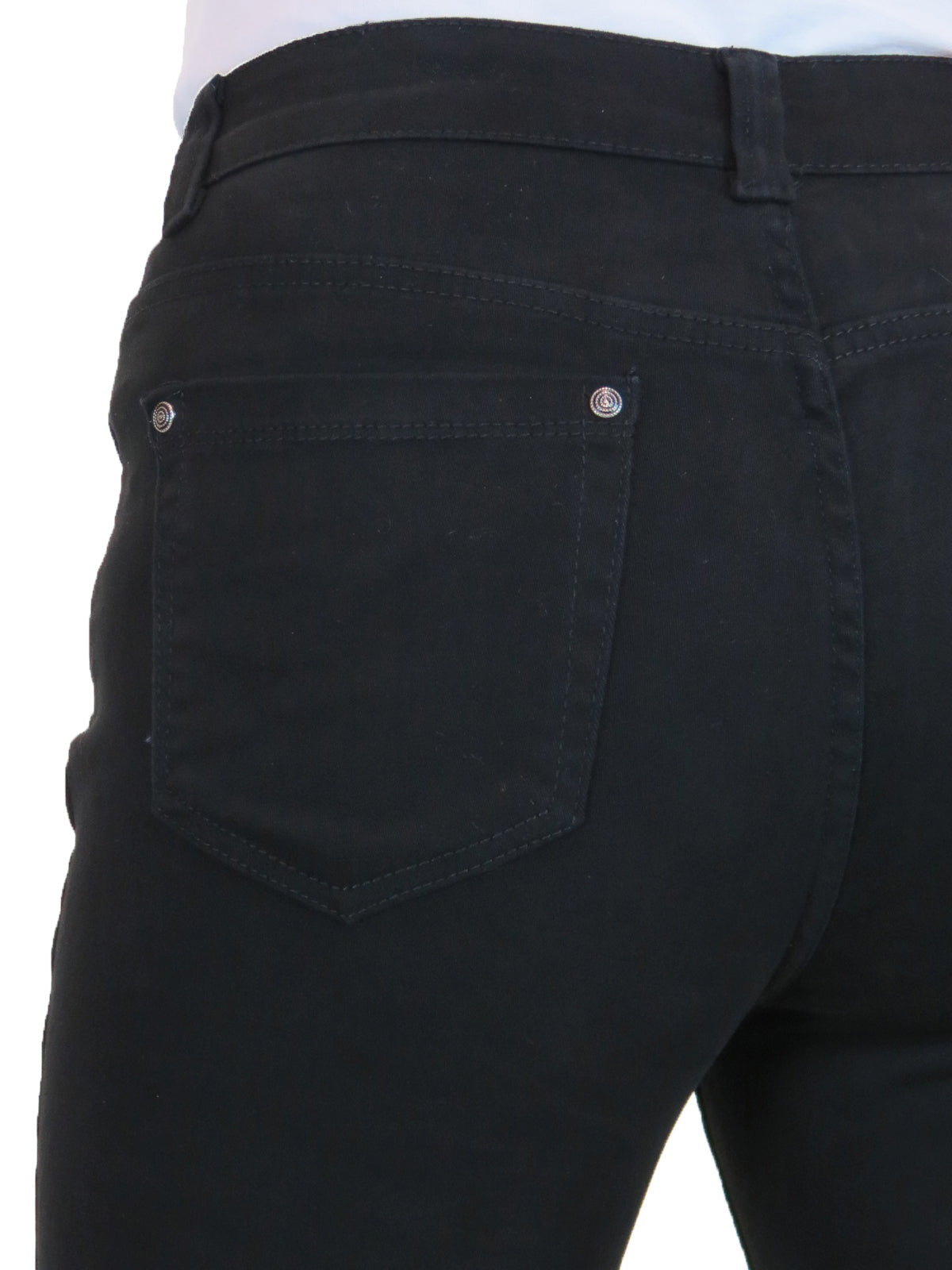 Womens High Waist Stretch Denim Jeans Black