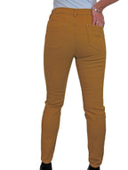 Womens High Waist Stretch Denim Jeans Mustard Yellow